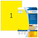 Ετικέτες Herma Κίτρινες Removable 210x297mm 20 Φύλλα 20 Ετικέτες No 4421