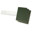 Moleskine Plain Cahier L Myrtle Green set 3pcs