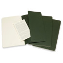Moleskine Plain Cahier L Myrtle Green set 3pcs