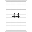 Ετικέτες Διαφανείς Herma 48.3x25.4mm 25 Φύλλα 1100 Ετικέτες No 4680