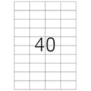 Ετικέτες Διαφανείς Herma 52x29.7mm 25 Φύλλα 1000 Ετικέτες No 4684