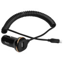 Φορτιστής Αυτοκινήτου Hoco Z14 with Micro USB Cable Μαύρο