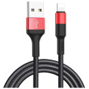 Καλώδιο Φόρτισης & Data Hoco X26 Lightning 1m Black - Red