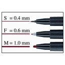 Μαρκαδόρος OHP Faber Castell S Μαύρο 1523