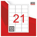 Ετικέτες TYPOTRUST 100 ΦΥΛΛΑ 63,3 Χ 38,1 mm (2100 ετικ)