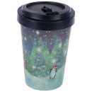 Κούπα - Ποτήρι - Jan Pashley Christmas Snowman Reusable Screw Top Bamboo Composite Travel Mug XBAMB187