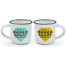 Κούπες Espresso Legami - Σετ Δύο Τεμαχίων - Super Mummy & Daddy Coffee Cups MM0015