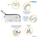 Θήκη Universal Με Φερμουάρ Herma 23x11 εκ Μπλε