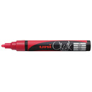Μαρκαδόρος Υγρής Κιμωλίας Uni Chalk Marker PWE-5M Red