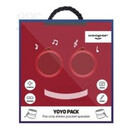 Φορητό Bluetooth Ηχείο Xoopar Yoyo Stereo Finger Speaker 6W & TWS Metallic Red Set 2pcs