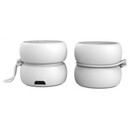 Φορητό Bluetooth Ηχείο Xoopar Yoyo Stereo Finger Speaker 6W & TWS Metallic White Set 2pcs