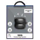 Φορητό Bluetooth Ηχείο Xoopar Yoyo Finger Speaker 3W & TWS Metallic Black