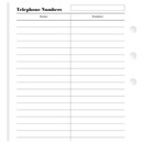 Ανταλλακτικά Φύλλα Filofax Personal Όνομα, Τηλέφωνο 130207