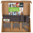 Ανοξείδωτα Ατσάλινα Καλαμάκια - Σετ Ταξιδιού 5 τεμαχίων & βουρτσάκι καθαρισμού Healthy Human HH-SOB22 Ανοξείδωτα Ατσάλινα Καλαμάκια - Σετ Ταξιδιού 5 τεμαχίων & βουρτσάκι καθαρισμού Healthy Human HH-SOB22