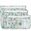 Σετ Παιδικά Τσαντάκια Ταξιδιού Bumkins Clear Travel Bag Cacti 3τμχ 3309111