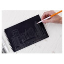 Μπλοκ Σχεδίου Black Paper Block Artix Α4 200gr 40 Φύλλα PB1024