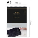 Μπλοκ Σχεδίου Black Paper Block Artix Α5 200gr 20 Φύλλα PB1023