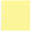 Filofax Personal Κίτρινο Ριγέ Σημειωματάριο 132201