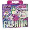 Μπλοκ Σχδίασης Με 4 Stencils & Φορέματα Girabrilla Fashion Sketchbook 02589