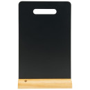 Μαυροπίνακας Επιτραπέζιος Securit Διπλής Όψης με Ξύλινη Βάση Χερούλι FBT-CARRY