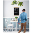 Κορνίζα Επιτοίχια Ξύλινη Securit Με Τσόχινη Επιφάνεια Για Στήριξη Γραμμάτων Συμβόλων Αριθμών WLB-TE-40-60