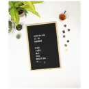 Κορνίζα Επιτοίχια Ξύλινη Securit Με Τσόχινη Επιφάνεια Για Στήριξη Γραμμάτων Συμβόλων Αριθμών WLB-TE-40-60