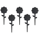 Πινακάκια Μαυροπίνακα Securit Καρφωτά Διπλής Όψης Λουλούδι Σετ 5 τεμαχίων TAG-FLOWER-5