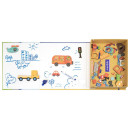 Μαγνητικό Εκπαιδευτικό Παιχνίδι Παζλ mierEdu Vehicles 57τμχ ME151