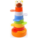 Ξύλινη Πυραμίδα Ταξινόμησης Ζωάκι Top Bright Animal Stacking 120322