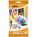 Στυλό Bic Διαρκειας Cristal large 1,6mm Assorted 10τμχ multi colour 16MULTI