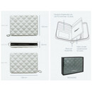 Ogon Πορτοφόλι / Quilted Passport Silver 3760127770961