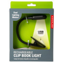 Φωτάκι Βιβλίου Kikkerland - Rechargeable Clip Book Light Black BL13-BK-EU