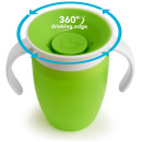 Εκπαιδευτικό κύπελλο Miracle 360 Trainer Cup Munchkin 207ml 6m+ Πράσινο 12443