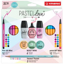 Stabilo Pastellove Μαρκαδόροι Σχεδίου Πολύχρωμοι 35τμχ