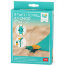 Πιαστράκια για Πετσέτα Παραλίας Legami Beach Towel Anchor Stakes 4τμχ Pineapple BCLIP0001