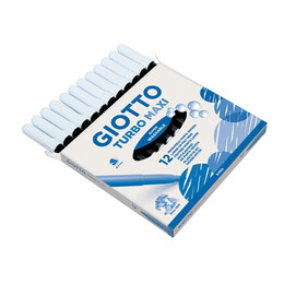 Μαρκαδόροι Giotto Turbo Maxi 12 τμχ Μαύρο