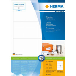 Herma Ετικέτες λευκές 96,5x67,7
