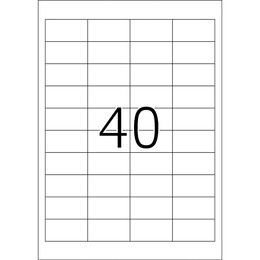 Herma Ετικέτες λευκές 48,5x25,4