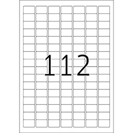 Herma Ετικέτες λευκές 25,4x16,9