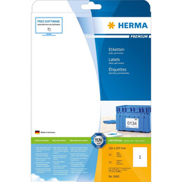 Herma Ετικέτες λευκές 210x297