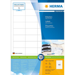 Herma Ετικέτες λευκές 48,3x25,4