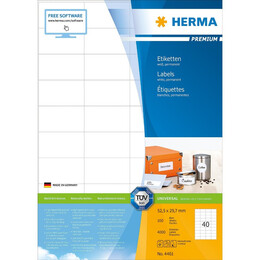 Herma Ετικέτες λευκές 52,5x29,7