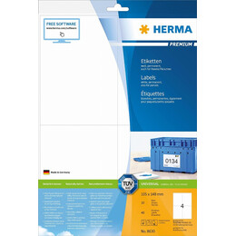 Herma Ετικέτες λευκές 105x148 10Φ