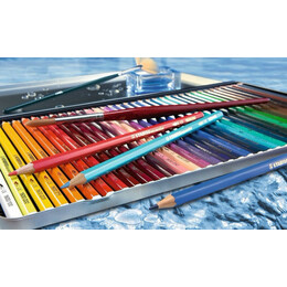 Ξυλομπογιές Stabilo "Aquarel Metal" 36 τμχ
