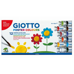 Τέμπερες Giotto 12ml χρωματιστές 12τμχ