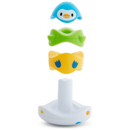 Παιχνίδι Μπάνιου Δακτύλιοι Σε Σχήμα Ζώων Που Επιπλέουν Munchkin Stack N' Match 18m+ 51706