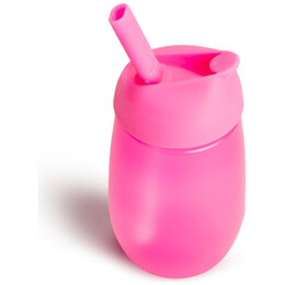 Κύπελλο με καλαμάκι Simple Clean Straw Cup Munchkin 296ml Ροζ 12m+ 90019