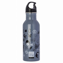 Ecolife Bottle - Ανοξείδωτo Μπουκάλι Trends 600ml 33-BO-1002