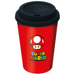 Stor Super Mario Small Plastic Double-Walled Coffee Tumbler (390ml)