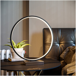 Allocacoc Heng Round Table Lamp Διακοσμητικό Φωτιστικό 35cm Μαύρο DH1246/RDTB35